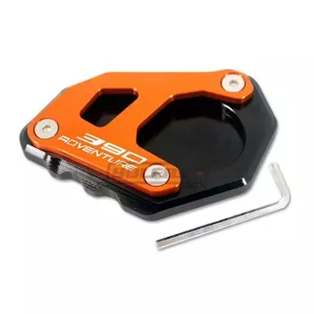 Для 390 Приключения 390 ADV 2020-2023 подставка для мотоцикла удлинительная боковая подставка накладка с логотипом whith