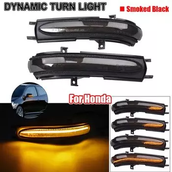 Для Acura TSX для Honda Accord Hybrid Saloon Tourer Civic Hatch Sequential динамический светодиодный маркер для бокового зеркала, комплект указателей поворота