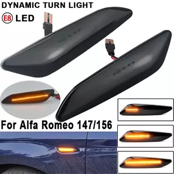 Для Alfa Romeo 147 156 Fiat Egea Tipo Lancia Delta Ypsilon 3 светодиодный динамический поворотник, боковой габаритный указатель поворота, аксессуары для ламп