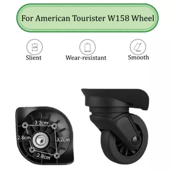 Для American Tourister W158, универсальная колесная тележка, фотоколесо, Сменное колесо багажного шкива, скользящие ролики, износостойкий ремонт