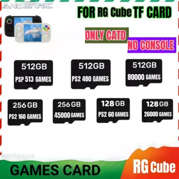 Для ANBERNIC RG Cube TF Card Portable PS2 портативная игровая консоль карта памяти SD карта 61000 игр PS2 512G 256G 128G Micro sd Game