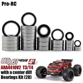 Для Arrma 1/10 Outcast 4S BLX V2 w/ Center Diff набор герметичных подшипников (28 шт.) ARA4410V2T3 / ARA4410V2T4