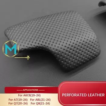 Для Audi 19-24 A6C8 Cen красное дерево из углеродного волокна, ручка переключения передач, чехол для гандбола