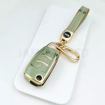 Для Audi A1 A3 A6 A6L Q2 Q3 Q7 TTS R8 S6 RS3 ТПУ автомобильный флип-ключ флип-брелок защита брелок чехол автомобильные аксессуары