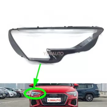 Для Audi A3 2021 ~ 2023 передняя фара Автомобильная крышка передней фары стеклянная Замена Автомобильная крышка прожекторная линза