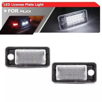Для Audi A3 8P A4 S4 B6 B7 A6 4F A8 8E 4H Q7 светодиодная подсветка номерного знака Canbus автомобильные задние фары