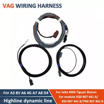 Для Audi A3 8V 5Q0 907 441 A 5Q 0907441 A 7N0 907 441 B 4S0 907 441B Кабель для проводки камеры заднего вида Highline