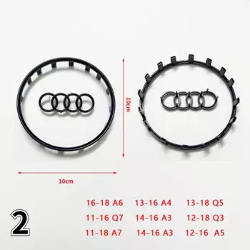 Для Audi A3 A4 B8 8P B9 8V A5 A6 C7 A7 Q3 Q5 Q7 Автомобильное рулевое колесо с логотипом яркая рамка полоса гальванизированная Автомобильная наклейка с логотипом