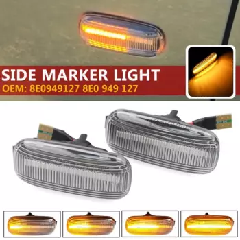 Для Audi A3 S3 8P A4 RS4 S4 B6 B7 A6 S6 RS6 Динамический указатель поворота Светодиодный боковой габаритный фонарь крыла последовательный индикатор