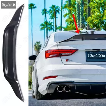 Для AUDI A3 S3 RS3 8V лимузин Тип R задний спойлер из углеродного волокна крыло багажника 2013-2020 кованый