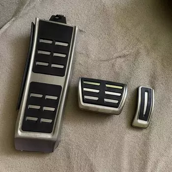 Для Audi A4 B8 A6 A7 A8 S4 RS4 A5 S5 RS5 8T Q5 SQ5 8R подставка для ног из нержавеющей стали педаль газа и педаль тормоза противоскользящая накладка на M