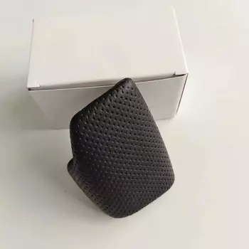 Для Audi A4 B9 A5 Q7 4M1 713 139F Q5 2016-2019 Черная перфорированная кожаная ручка рычага переключения передач Ручка переключения передач гандбольный чехол