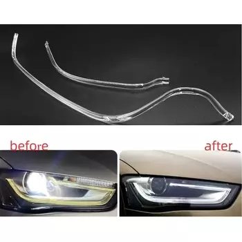 Для Audi A4L A4 b8 PA 2012-2016 автомобильные DRL фары направляющая пластина дневные ходовые огни трубка бар