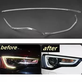 Для Audi A5 2012-2016 автомобильные DRL фары направляющая пластина дневные ходовые огни трубка бар