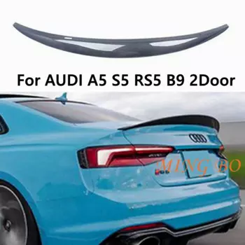 Для AUDI A5 S5 RS5 B9 2Door Sportback HK Стиль Углеродное волокно Задний спойлер Крыло багажника 2017-2021 FRP Кованый карбон