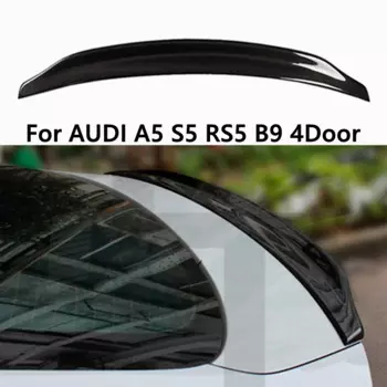 Для AUDI A5 S5 RS5 B9 4Door 2017-2021 Спойлер на крыло, автопар, углеродное волокно, кованое карбоновое заднее крыло