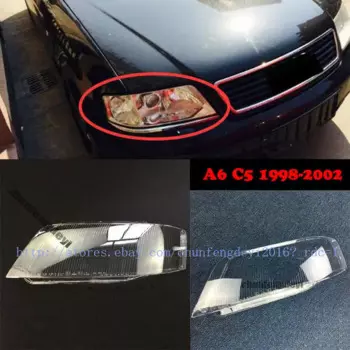Для Audi A6 C5 1998-2002 2 шт. левая и правая передняя крышка для фар