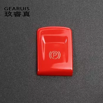 Для Audi A6 C6 S6 RS6 2005-2011 Автомобильный электронный стояночный тормоз, кнопка переключения ручного тормоза, наклейки, отделка, автоаксессуары