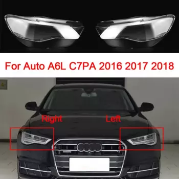 Для Audi A6 C7 2016-2018 автомобильная лампа головного света, стеклянный абажур, крышка переднего фонаря, корпус освещения