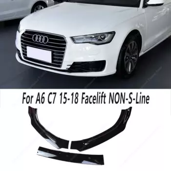Для Audi A6 S6 C7 автомобильный передний бампер, спойлер, разделитель, диффузор A6 4G TFSI FSI TDI S-Line 2015-2018, подтяжка лица, обвесы, тюнинг