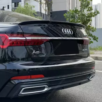 Для Audi A6 S6 C8 M4 Style Глянцевый черный задний спойлер Крыло A6 4A TFSI TDI Задний спойлер багажника Крышки 2019-2024 Bodykits Тюнинг