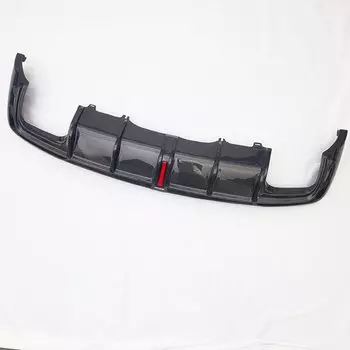 Для Audi A6 S6 S-Line C8 2019 2020 2021 2022 2023, задний спойлер из углеродного волокна, бампер, диффузор, автомобильные аксессуары