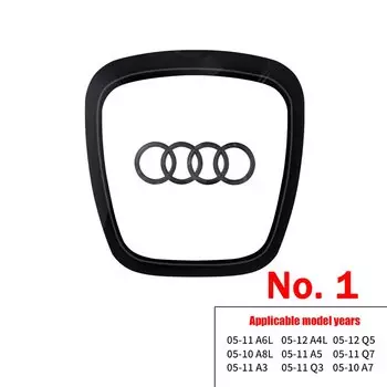 Для AUDI A6L A5 Q7 A3 Q3 2005-2011 A4L Q5 2005-2012 A8L A7 Q5 2005-2010 автомобильный руль с логотипом рамка гальванический значок
