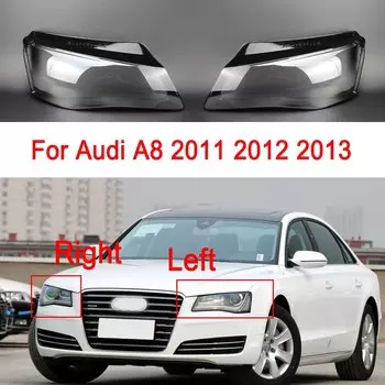 Для Audi A8 2011 2012 2013 крышка передней фары автомобиля прозрачная затеняющая лампа объектив налобный фонарь оболочка аксессуары