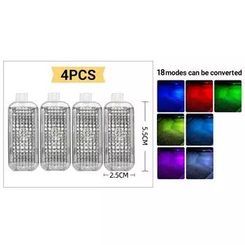 Для Audi Q3 8U FY Q5 8R Q7 4L 4M 2012 2013 2014 2015 2016 2017 2018 2019 2020 2021 2022 2023 Автомобильные подсветки для ног Аксессуары