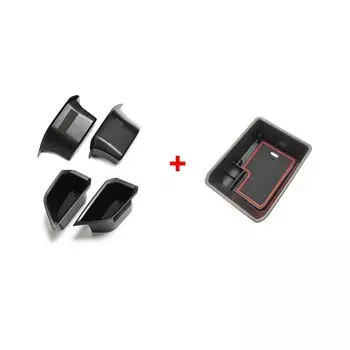 Для Audi Q4 E-Tron 2022 2023 2024, подлокотник для внутренней двери, ящик для хранения, держатель с пазами, аккуратные аксессуары для модификации интерьера