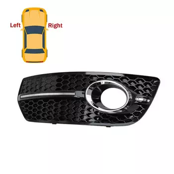 Для Audi Q5 Standard 2009 2010 2011 2012 противотуманная фара, решетка переднего бампера, решетка 8T 0807681 F HONEYCOMB Аксессуары ХромСеребристый