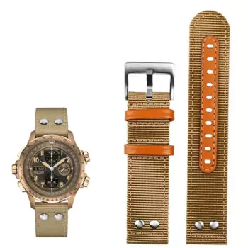 Для авиационных часов Hamilton Khaki H 77616533 H 70615733 Ремешок для часов Мужской ремешок для часов Beyond Wind Speed Series нейлоновый холст 20 мм 22 мм