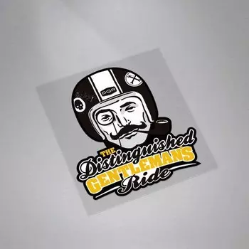 Для автомобиля виниловая лента для курения джентльменов, отличная езда, гоночный мотоцикл, компьютер, Электронная Наклейка на окно для грузовика