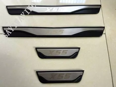 Для BAIC Senova X25 X35 Beijing X55 X65 BJ20 EV2 EV5 BJ40 EC3 EC5 EU5 EX3 X7 Наклейки на накладку на порог автомобиля Автомобильные аксессуары