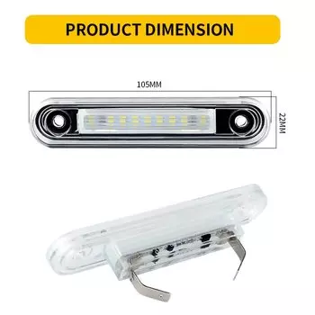 Для Benz E-Class W124 190 W201 C-Class W202 Автомобильный задний белый светодиодный светильник номерного знака, лампа номерного знака