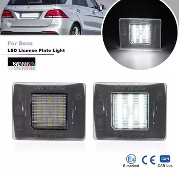 Для Benz V177 X166 X156 X247 X253 W166 W167 R172 A GL GLS GLB GLC ML GLE SLK SLC Class Светодиодные фонари номерного знака Лампы багажника