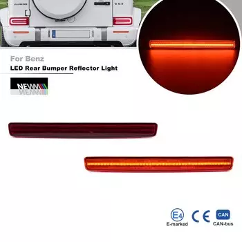 Для Benz W463A G-Class G500 G550 G63 AMG 2019-Up OE-Spec красная линза полная светодиодная полоса бампер отражатель фонари задний стоп-сигнал