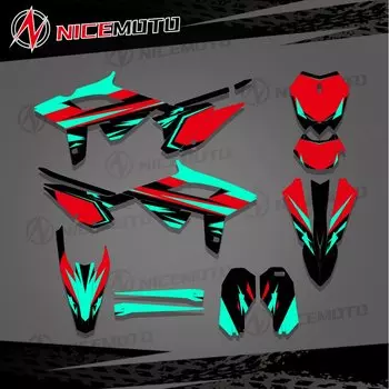 Для Beta RR 2020 2021 2022 125 200 250 300 350 390 430 480 графические наклейки на задний план мотоцикла с индивидуальным номером