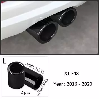 Для BMW 1 2 3 4 5 серии X1 3GT F20 F22 F30 F32 F34 F36 F10 F48 Автомобильный Стайлинг задняя выхлопная труба, накладка, рамка, автоаксессуары