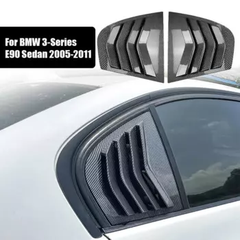 Для BMW 3-Series E90 M3 Sedan/Saloon 2005-2011 Автомобильные оконные жалюзи боковой затвор шторы крышка отделка стикер автомобильные аксессуары