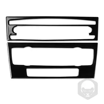 Для Bmw 3 серии 2005-2012 e90 e92 фортепиано черный кондиционер CD панель управления пластиковая крышка аксессуары для интерьера автомобиля Наклейка