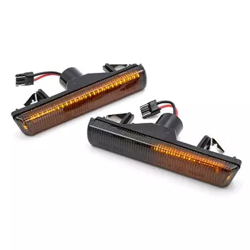 Для BMW 3 серии E46 M3 7 серии E38 2001-2006 дымчатые динамические светодиодные боковые маркеры Canbus без мерцания указателей поворота, поворотники на крыле