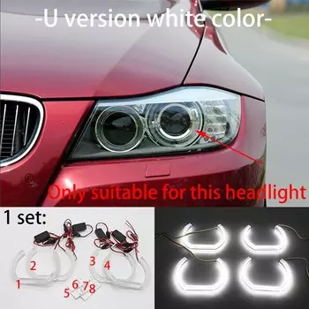 Для BMW 3 серии E90 E91 E92 E93 M3 2005-12 отличный стиль DTM ультра яркие светодиодные глаза ангела DRL Кольца Аксессуары для модернизации