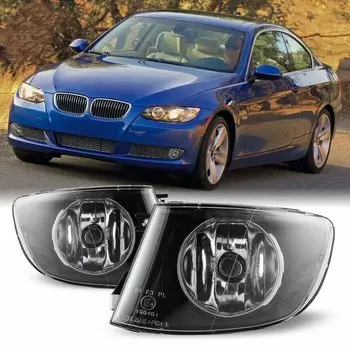 Для BMW 3 серии E92 E93 07-11 Coupe трансформируемые противотуманные фары, прозрачные лампы, пара левых и правых H8 с лампочками
