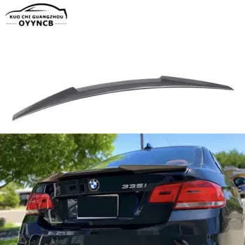 Для BMW 3 серии E92 и E92 M3 Coupe M4 стильный задний спойлер из углеродного волокна крыло багажника 2005-2013 FRP кованый УГЛЕРОДНЫЙ