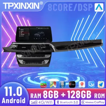 Для BMW 5/7Series, обновление 2022, автомобильный радиоприемник, GPS-навигация, головное устройство, авто стерео магнитофон, интеллектуальное видео, мультимедийный плеер