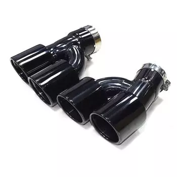 Для BMW 5 серии 525i 530i 540i G30 G31 2018-2023 гг. Квадратный наконечник выхлопной трубы Обновление M5 Quad глушитель из углеродного волокна Выхлопные системы