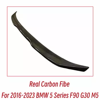 Для BMW 5 серии F90 G30 M5 520i 530i 540i M550i 2016-2023 CS Стиль Карбоновое волокно Задняя крышка багажника Спойлер Крылья Аксессуары Часть