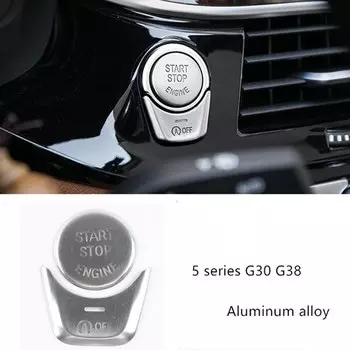 Для BMW 5 серии G30 G38 X3 G01 2018-2020 кнопки переключателя включения и остановки автомобильной консоли крышка рамы отделка внутренние наклейки