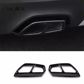 Для BMW 6 Series gt 6gt G32 2018-2023 автомобильный Стайлинг внешние аксессуары авто Хвостовая горловина отделка выхлопной трубы наклейка